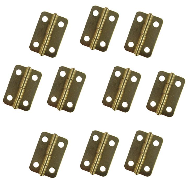 لولا آنتیک لبه گرد طلایی طول 23 میلی متر بسته 10 عددی